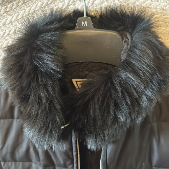 Marvin Richards, black winter coat W rabbit fur trim size PP fits like a small - Picture 13 of 13